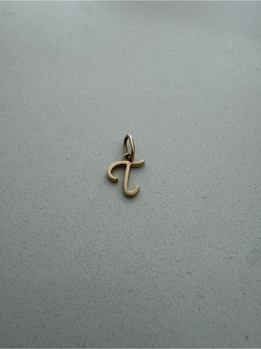 Mejuri 14K yellow gold T Letter Charm